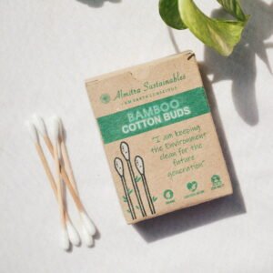 Almitra Sustainables Bamboo Cotton Buds(Pack of 2 Boxes)